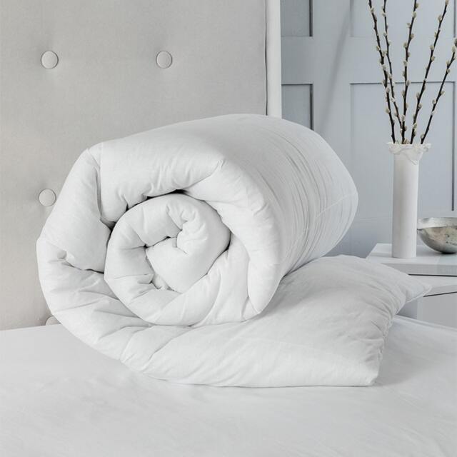 Winter Duvet 13.5 Tog Polycotton And Hollowfibre Filling Double White