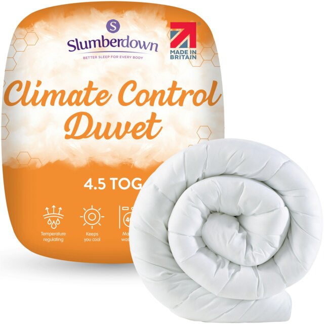 Slumberdown 4.5 Tog Lightweight Duvet, Hypoallergenic Quilt, Made in the UK, Double