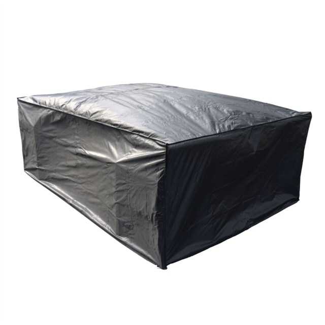 KCT Weatherproof Outdoor Garden Patio Rattan Furniture Cover Rectangular Medium - 210 x 110 x 80cm Black Medium 1