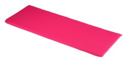 3 Seater Bench Outdoor Garden Furniture Cushion (Pack of 4) - L141 x W48 x H4 cm - Hot Pink