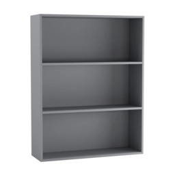 Wide 3 Shelf Tier Wooden Bookcase Cabinet Storage Shelving Display Shelves Unit Grey Grey 1