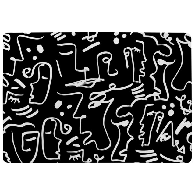 Geometric Shapes Repeating Designer Rug Multi