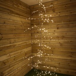 288 LED 3m Indoor Outdoor Lit Gold Branch Garland in Warm White