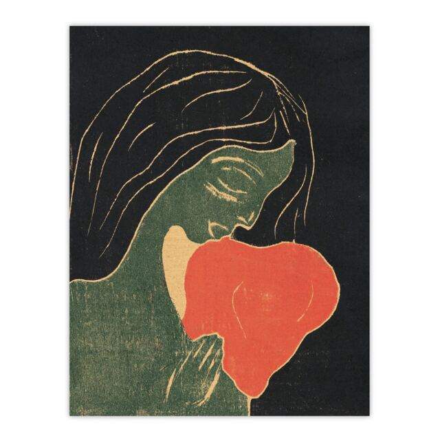 "The Heart Hjertet Painting Munch Vintage Huge Wall Art Poster Print 24X32"""