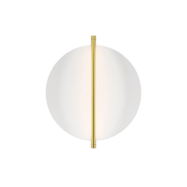 Mira Modern Integrated LED Wall Lamp Gold 3000K 300lm White Shade