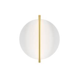 Mira Modern Integrated LED Wall Lamp Gold 3000K 300lm White Shade