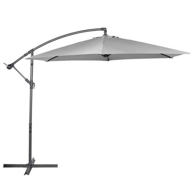 VonHaus Banana Parasol 3M Grey