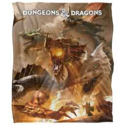 Dungeons & Dragons Tiamat Blanket - White - One Size