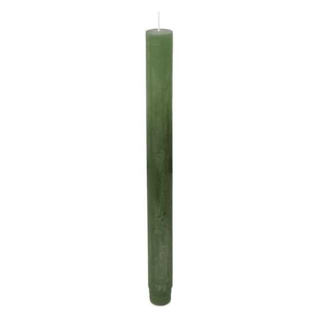 Spaas Rustic Unscented Dinner Candle 25cm - Dark Green Green One Size 1