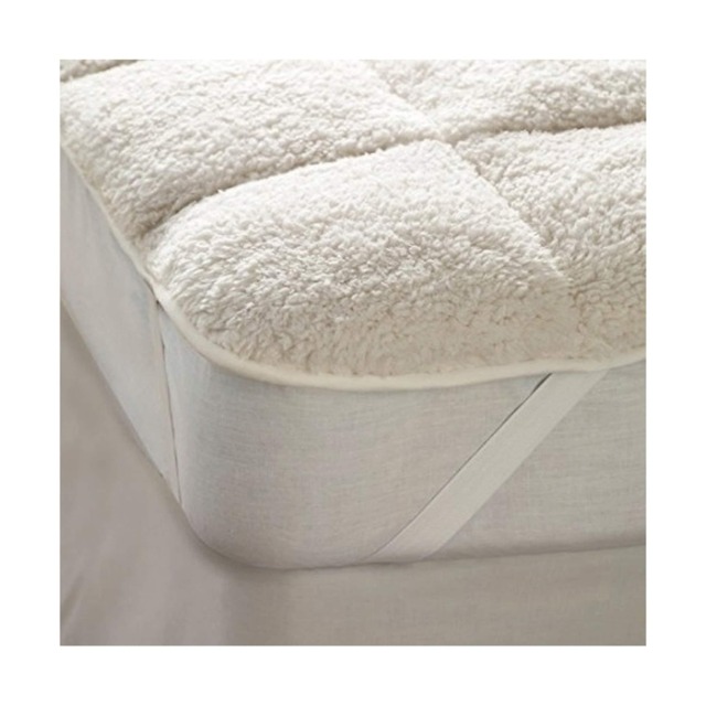 Ezysleep Sherpa Fleece Reversible Mattress Enhancer Topper Extra Warm Copper