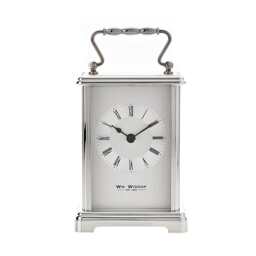 Widdop Gifts Silver Carriage Clock