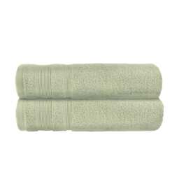 Luxury Zero Twist Egyptian Cotton Bath Towels 70 x 120cm - Pack of 2 Green Sage Green Bath towel