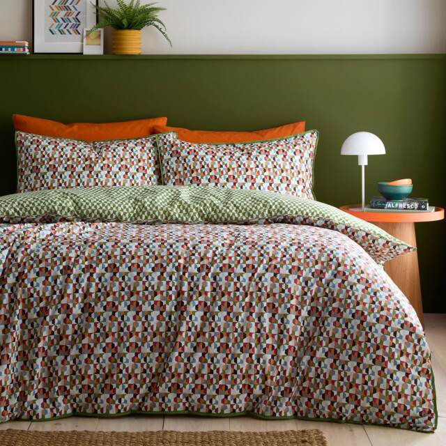 Appletree Star Geo Duvet Cover Set Natural