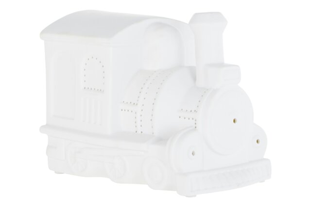 Orsina Kids Train Night Light, Colourful Ceramic Engine Design With Soft Glow Effect, Creates A Comforting Bedtime