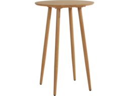 Monza Round Bar Table 60 cm in Oak Look Brown Oak