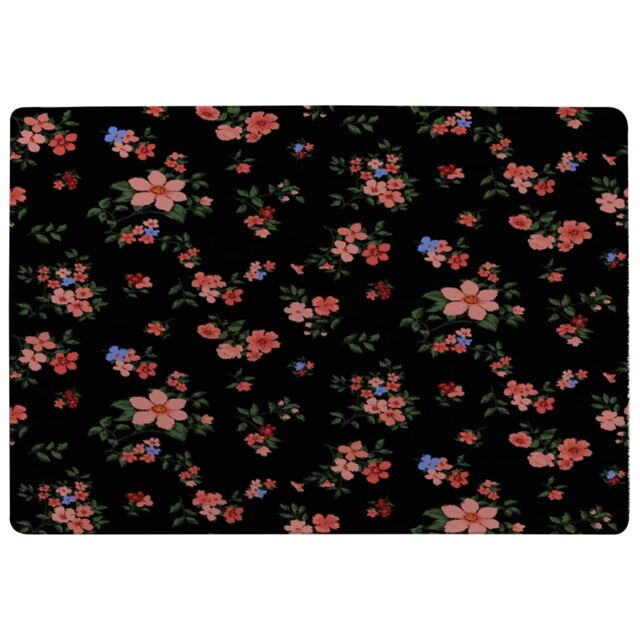 Beautiful Pink Flowers Rug Multi