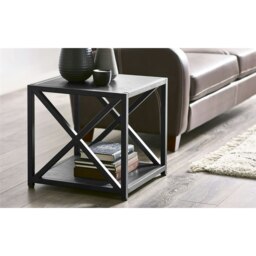 Premium Stylish Black Ash Lamp Table Black Black
