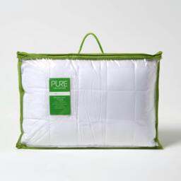 "Homescapes Luxury Organic Bamboo Pillow for Side Sleepers White 42cm x 64cm x 20cm (17"" x 25"" x 8"")"