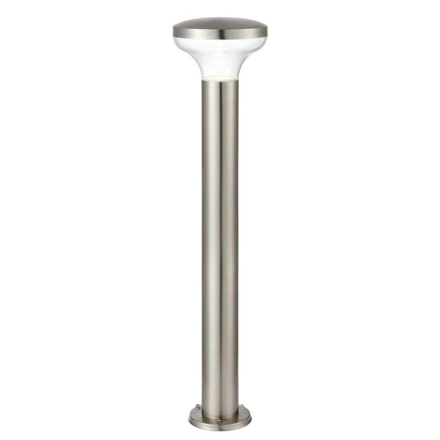 Roko Outdoor Coastal Bollard Light, Marine Grade Brushed Stainless Steel IP44, GU10