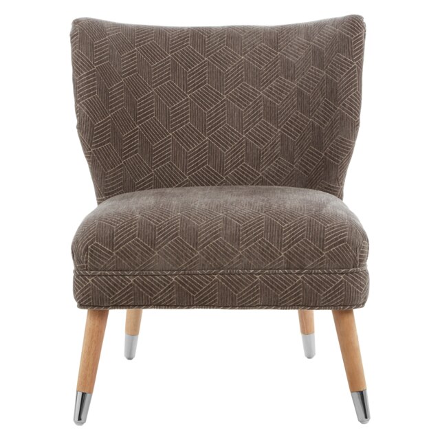 Interiors by Premier Elegant Grey Chenille Wingback Chair, Modern Grey Highback Chair, Stylish Mid-century Armchair For Hallways Grey