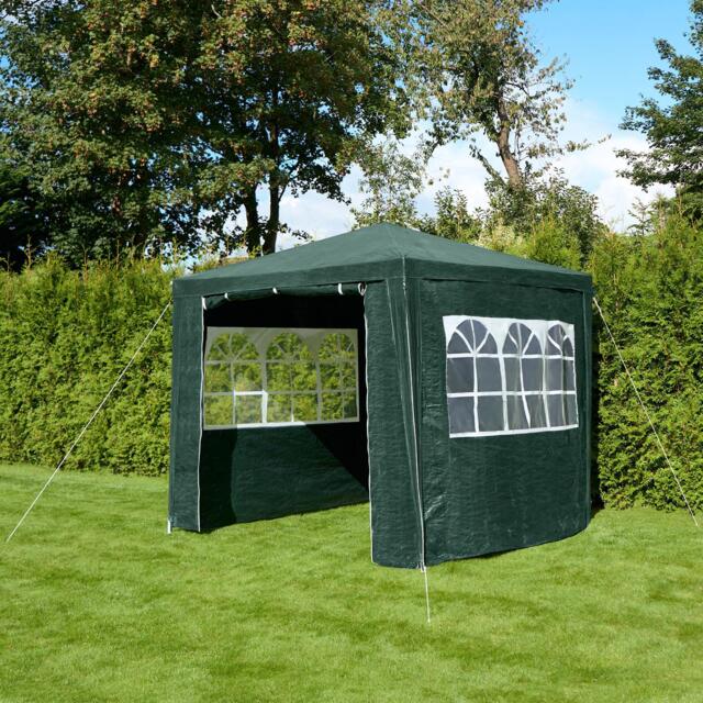 OHS Garden Gazebo Outdoor Party Tent Canopy PE Awning Marquee Waterproof - Small Green