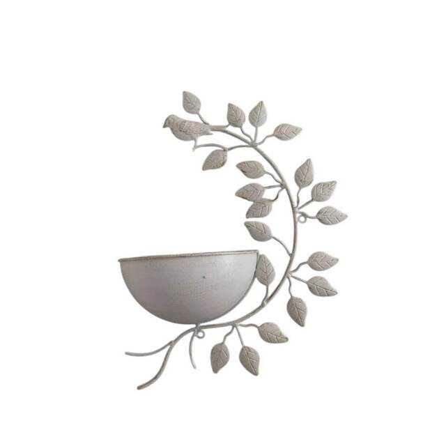 Garden Planter - Metal - L10 x W32 x H42 cm - Cream