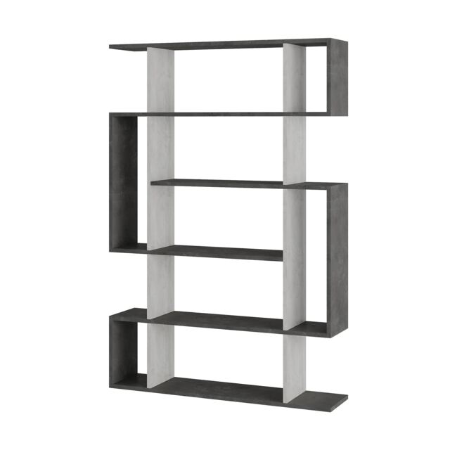 Decortie Mito Bookcase 109x25x161cm Retro Grey