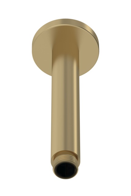 Balterley Modern Bathroom Round Ceiling Mounted Shower Arm Copper Brushed Brass 1