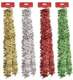 2m Christmas Tree Decoration Tinsel Garland