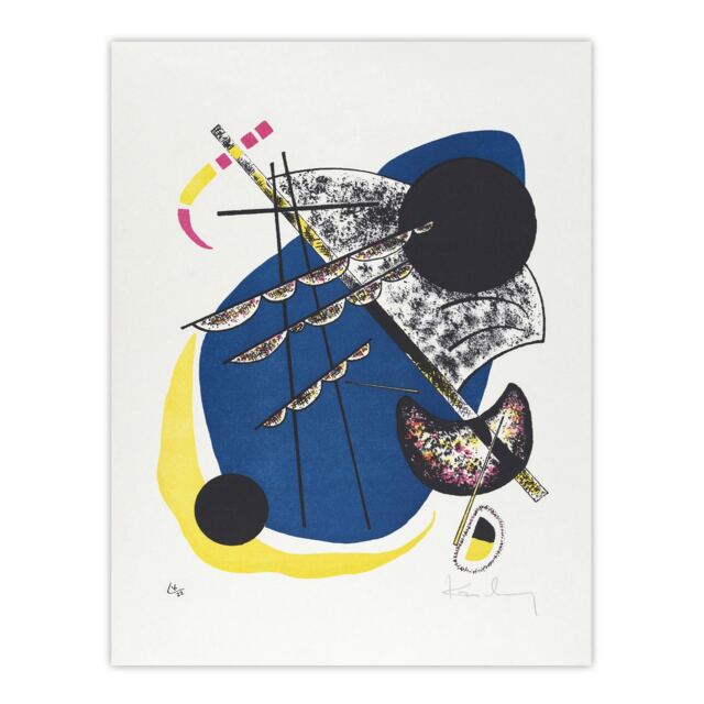"Small Worlds II Abstract Painting Kandinsky Huge Wall Art Poster Print 24X32"""