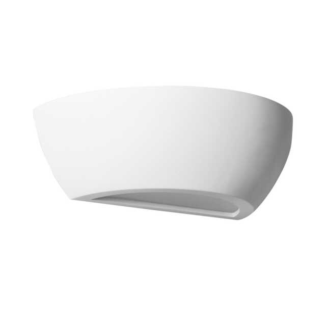 Mazzaro - White E14 Plaster Wall Light White 1