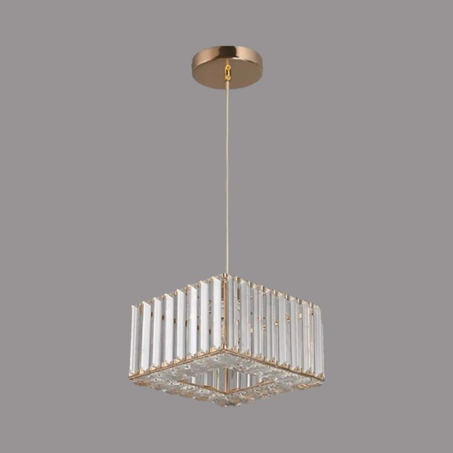 Modern Pendant Light Crystal Gold