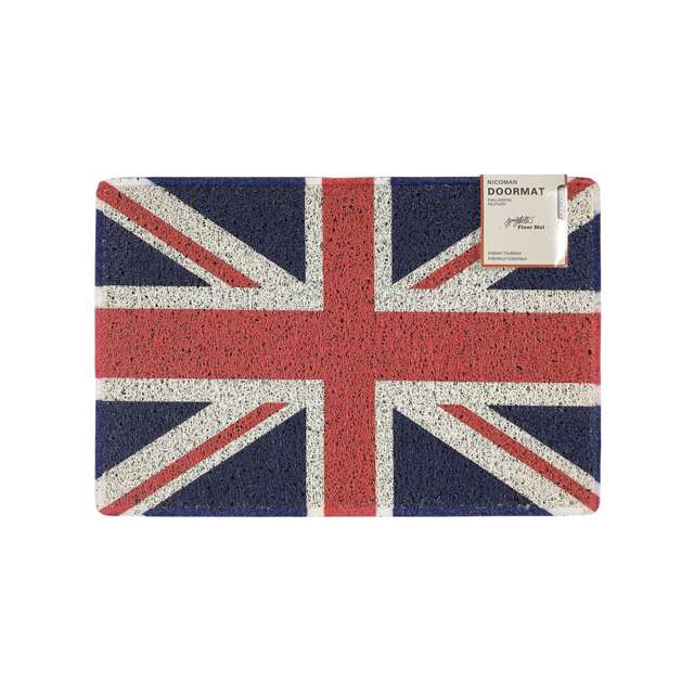Oseasons Union Jack Small Printed Doormat with Rubber Back
