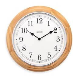 Acctim Winchester Light Wood Wall Clock