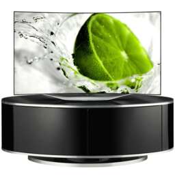 "MDA Designs Luna Beam Thru Remote Friendy up to 50"" LED/LCD/Plasma Gloss Black Luxury TV Cabinet Stand Black 1"