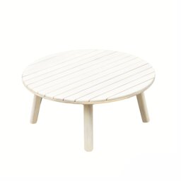 Direct Wicker Weather-Resistant Wooden Coffee Table - Naturally Sanded Solid Wood Outdoor Table for Garden & Patio