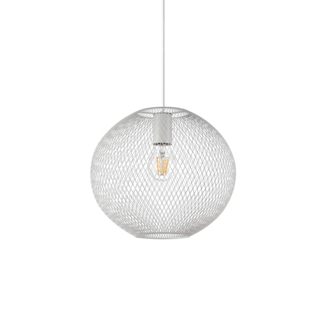 Net Wire Frame 29cm Pendant Ceiling Light White