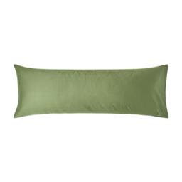 Homescapes Moss Green Organic Cotton Housewife Pillowcase 400 TC - Body Pillowcase Green