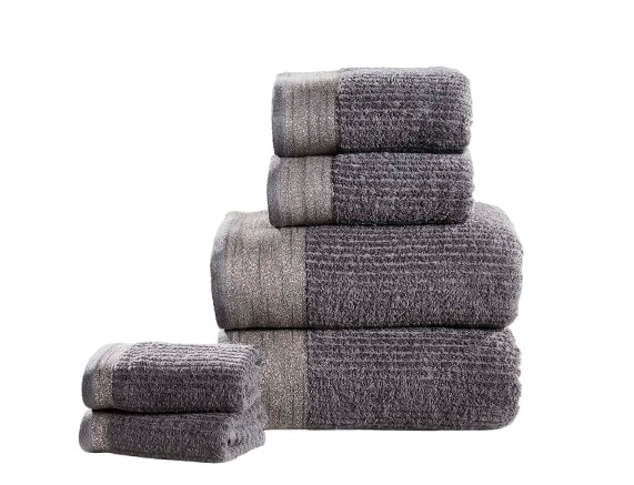 Mayfair Pure Cotton Face Towels Super Soft and Absorbant Grey Face cloth 1