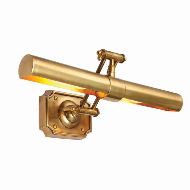 Winchester 2 Light Picture Wall Light Lamp Brass, LED E14