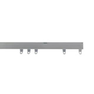 160cm Silver Fineline Aluminium Curtain Track Silver Silver