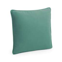 Westford Mill Fairtrade Cotton Piped Cushion Cover - Natural/Sage Green - 40cm x 40cm x 18cm