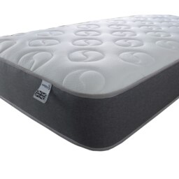 Ying & Yang Hybrid Mattress - 20cm Deep, Premium Sprung & Memory Foam Support Grey Single