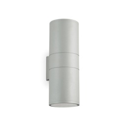Gun 2 Light Outdoor Up Down Wall Light Grey IP54