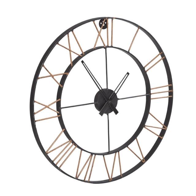 Cassia Large Industrial Style Clock Lincoln Metal Multi One Size