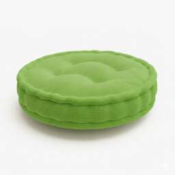 Teddy Fabric Round Booster Cushion Soft Seat Riser Pad for Dining Chair Green