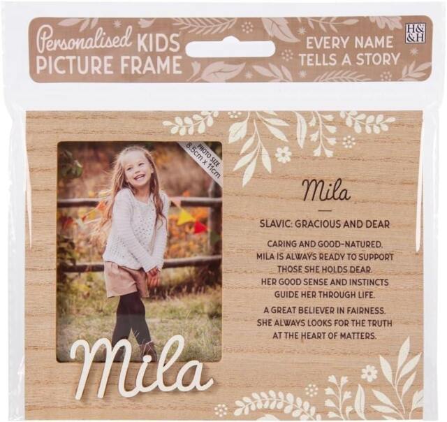 History & Heraldry Pre-Personalised Kids Wooden Picture Frame - Mila