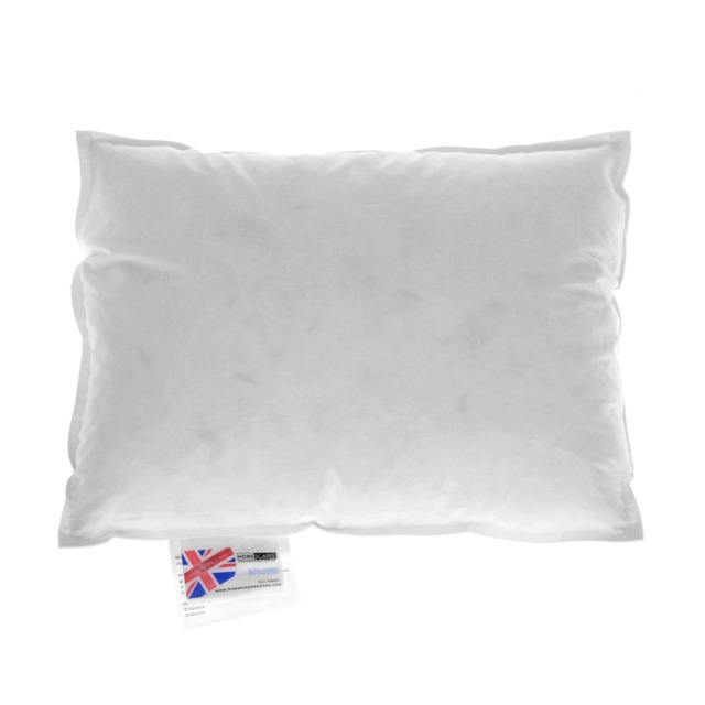 "Homescapes Luxury Duck Feather and Down Cushion Pad Insert Inner 50 x 35 cm (20 x 14 inches) White 50 x 35 cm (20 x 14"")"