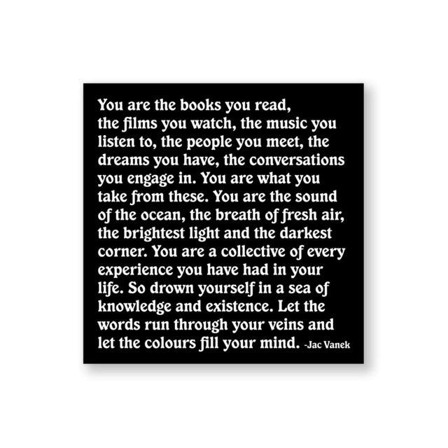 Quotable Inspirational Quote Fridge Magnet You Are The Books 9cm