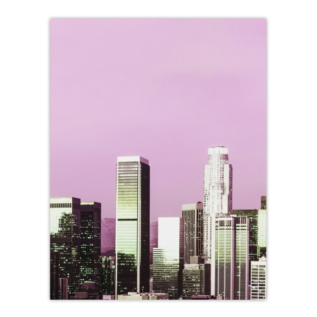 "Skyline view of Los Angeles California Highsmith Wall Art Poster Print 24X32"""